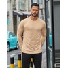 image:imageCOOFANDY Mens Long Sleeve T Shirts Casual Crew Neck Tee Shirts Lightweight Soft Pullover TopsKhaki