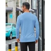 image:imageCOOFANDY Mens Long Sleeve T Shirts Casual Crew Neck Tee Shirts Lightweight Soft Pullover TopsLight Blue