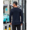 image:imageCOOFANDY Mens Long Sleeve T Shirts Casual Crew Neck Tee Shirts Lightweight Soft Pullover TopsNavy Blue