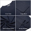 image:imageCOOFANDY Mens Long Sleeve T Shirts Casual Crew Neck Tee Shirts Lightweight Soft Pullover TopsNavy Blue