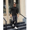 image:imageCOOFANDY Mens Long Sleeve T Shirts Crew Neck Casual Basic Tee Shirt Lightweight Pullover Shirts1 Packblack