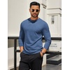 image:imageCOOFANDY Mens Long Sleeve T Shirts Crew Neck Casual Basic Tee Shirt Lightweight Pullover Shirts1 Packblue