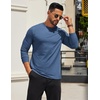 image:imageCOOFANDY Mens Long Sleeve T Shirts Crew Neck Casual Basic Tee Shirt Lightweight Pullover Shirts1 Packblue