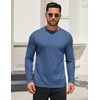 image:imageCOOFANDY Mens Long Sleeve T Shirts Crew Neck Casual Basic Tee Shirt Lightweight Pullover Shirts1 Packblue
