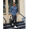 image:imageCOOFANDY Mens Long Sleeve T Shirts Crew Neck Casual Basic Tee Shirt Lightweight Pullover Shirts1 Packblue