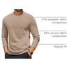 image:imageCOOFANDY Mens Long Sleeve T Shirts Crew Neck Casual Basic Tee Shirt Lightweight Pullover Shirts1 Packkhaki