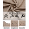 image:imageCOOFANDY Mens Long Sleeve T Shirts Crew Neck Casual Basic Tee Shirt Lightweight Pullover Shirts1 Packkhaki