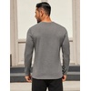 image:imageCOOFANDY Mens Long Sleeve T Shirts Crew Neck Casual Basic Tee Shirt Lightweight Pullover Shirts1 Packlight Gray