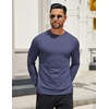 image:imageCOOFANDY Mens Long Sleeve T Shirts Crew Neck Casual Basic Tee Shirt Lightweight Pullover Shirts1 Packnavy Blue