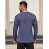 image:imageCOOFANDY Mens Long Sleeve T Shirts Crew Neck Casual Basic Tee Shirt Lightweight Pullover Shirts1 Packnavy Blue