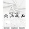 image:imageCOOFANDY Mens Long Sleeve T Shirts Crew Neck Casual Basic Tee Shirt Lightweight Pullover Shirts1 Packwhite