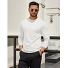 image:imageCOOFANDY Mens Long Sleeve T Shirts Crew Neck Casual Basic Tee Shirt Lightweight Pullover Shirts1 Packwhite