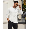 image:imageCOOFANDY Mens Long Sleeve T Shirts Crew Neck Casual Basic Tee Shirt Lightweight Pullover Shirts1 Packwhite