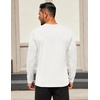 image:imageCOOFANDY Mens Long Sleeve T Shirts Crew Neck Casual Basic Tee Shirt Lightweight Pullover Shirts1 Packwhite