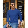 image:imageCOOFANDY Mens Long Sleeve Tee Shirts Crew Neck TShirt Casual Pullover Basic Tees Soft Stretch TshirtsBlacknavy