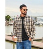 image:imageCOOFANDY Mens Long Sleeve Tee Shirts Stretch Crew Neck Thermal Shirts Casual T Shirts for MenBlack
