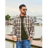 image:imageCOOFANDY Mens Long Sleeve Tee Shirts Stretch Crew Neck Thermal Shirts Casual T Shirts for MenDark Army Green