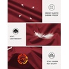 image:imageCOOFANDY Mens Long Sleeve Tee Shirts Stretch Crew Neck Thermal Shirts Casual T Shirts for MenDeep Red