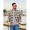 image:imageCOOFANDY Mens Long Sleeve Tee Shirts Stretch Crew Neck Thermal Shirts Casual T Shirts for MenHeather Grey