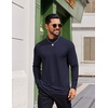 image:imageCOOFANDY Mens Mock Turtleneck Long Sleeve Shirts Casual Basic TShirt Lightweight Mockneck Pullover Sweater for MenNavy