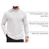 image:imageCOOFANDY Mens Mock Turtleneck Long Sleeve Shirts Casual Basic TShirt Lightweight Mockneck Pullover Sweater for MenWhite