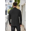 image:imageCOOFANDY Mens Mock Turtleneck Sweater Long Sleeve Half Neck Pullover Thermal Casual Ribbed High Neck Pullover SweaterBlack