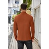 image:imageCOOFANDY Mens Mock Turtleneck Sweater Long Sleeve Half Neck Pullover Thermal Casual Ribbed High Neck Pullover SweaterCaramel