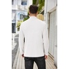 image:imageCOOFANDY Mens Mock Turtleneck Sweater Long Sleeve Half Neck Pullover Thermal Casual Ribbed High Neck Pullover SweaterWhite