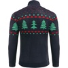 image:imageCOOFANDY Mens Quarter Zip Pullover Sweater Casual Zip Up Polo Sweater KnitBlack and Green Christmas Tree