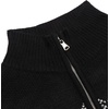 image:imageCOOFANDY Mens Quarter Zip Pullover Sweater Casual Zip Up Polo Sweater KnitBlack and Yellow Snowman