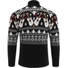 image:imageCOOFANDY Mens Quarter Zip Pullover Sweater Casual Zip Up Polo Sweater KnitChristmas Guitar