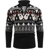 image:imageCOOFANDY Mens Quarter Zip Pullover Sweater Casual Zip Up Polo Sweater KnitChristmas Guitar