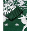 image:imageCOOFANDY Mens Quarter Zip Pullover Sweater Casual Zip Up Polo Sweater KnitGreen and White Deer