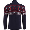 image:imageCOOFANDY Mens Quarter Zip Pullover Sweater Casual Zip Up Polo Sweater KnitNavy Blue and Christmas Tree