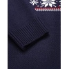 image:imageCOOFANDY Mens Quarter Zip Pullover Sweater Casual Zip Up Polo Sweater KnitNavy Blue and Christmas Tree