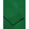 image:imageCOOFANDY Mens Quarter Zip Pullover Sweater Casual Zip Up Polo Sweater KnitPat11 Snowflakes Green
