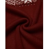 image:imageCOOFANDY Mens Quarter Zip Pullover Sweater Casual Zip Up Polo Sweater KnitPat12 Dark Red
