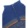 image:imageCOOFANDY Mens Quarter Zip Pullover Sweater Casual Zip Up Polo Sweater KnitPat9 Royal Blue