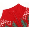image:imageCOOFANDY Mens Quarter Zip Pullover Sweater Casual Zip Up Polo Sweater KnitRed Deer