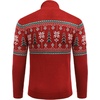 image:imageCOOFANDY Mens Quarter Zip Pullover Sweater Casual Zip Up Polo Sweater KnitRed and Christmas Tree