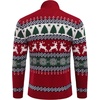 image:imageCOOFANDY Mens Quarter Zip Pullover Sweater Casual Zip Up Polo Sweater KnitSd587deer Tree Snowflake