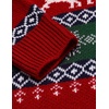 image:imageCOOFANDY Mens Quarter Zip Pullover Sweater Casual Zip Up Polo Sweater KnitSd587deer Tree Snowflake