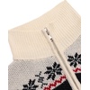 image:imageCOOFANDY Mens Quarter Zip Pullover Sweater Casual Zip Up Polo Sweater KnitSd670beige Black Deer