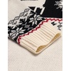 image:imageCOOFANDY Mens Quarter Zip Pullover Sweater Casual Zip Up Polo Sweater KnitSd670beige Black Deer