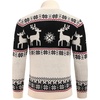 image:imageCOOFANDY Mens Quarter Zip Pullover Sweater Casual Zip Up Polo Sweater KnitSd670beige Black Deer