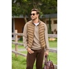 image:imageCOOFANDY Mens Quarter Zip Pullover Sweatshirts for Men Golf Fall Clothes  Fall Fashion 2026 Long Sleeve Pullover Stretch Soft Lightweight WrinkleFree Loose Fit Collared Casual Travel GolfSand Khaki