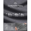 image:imageCOOFANDY Mens Quarter Zip Pullover Sweatshirts for Men Golf Fall Clothes  Fall Fashion 2026 Long Sleeve Pullover Stretch Soft Lightweight WrinkleFree Loose Fit Collared Casual Travel GolfCharcoal Heather