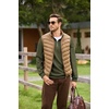 image:imageCOOFANDY Mens Quarter Zip Pullover Sweatshirts for Men Golf Fall Clothes  Fall Fashion 2026 Long Sleeve Pullover Stretch Soft Lightweight WrinkleFree Loose Fit Collared Casual Travel GolfArmy Green