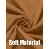 image:imageCOOFANDY Mens Ruffle Shawl Collar Cardigan Open Front Lightweight Long Length Drape Cape Overcoat with PocketsLight Brown