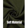 image:imageCOOFANDY Mens Ruffle Shawl Collar Cardigan Open Front Lightweight Long Length Drape Cape Overcoat with PocketsOlive Green